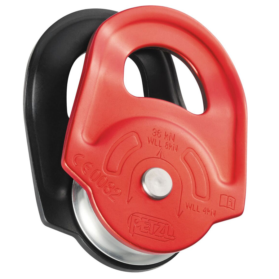 pulley PETZL Rescue red